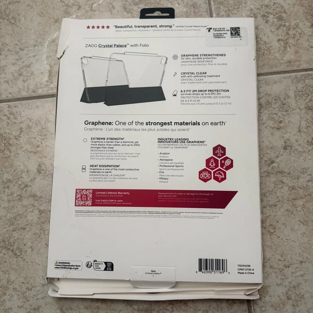 ZAGG Crystal Palace with Folio iPad Pro 13